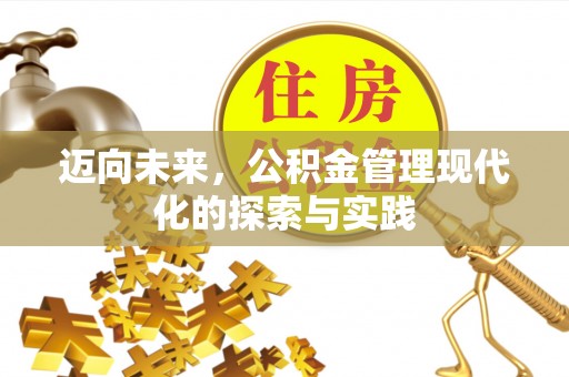 茌平迈向未来，公积金管理现代化的探索与实践